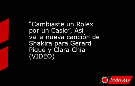 novia ultima rolex|“Cambiaste un Rolex por un Casio”: letra completa de la nueva .